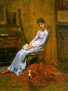 Thomas Eakins The Artist's Wife and his Setter Dog china oil painting reproduction